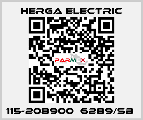 115-208900  6289/SB  Herga Electric