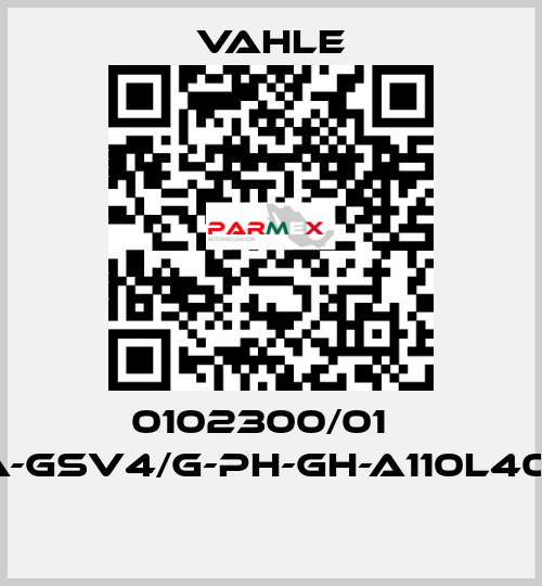 0102300/01    SA-GSV4/G-PH-GH-A110L40-16  Vahle