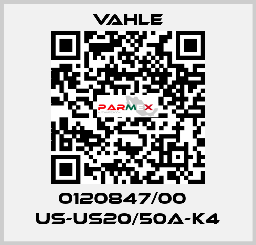 0120847/00    US-US20/50A-K4  Vahle