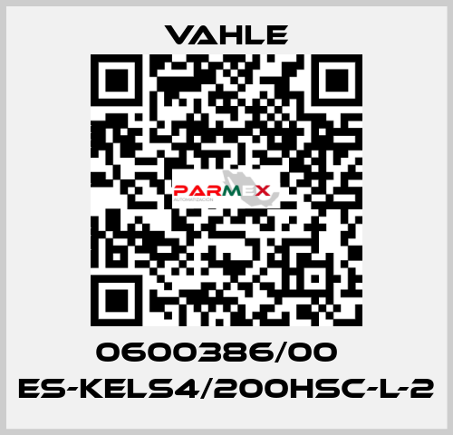 0600386/00    ES-KELS4/200HSC-L-2  Vahle