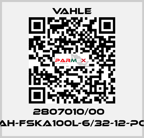 2807010/00    AH-FSKA100L-6/32-12-PC  Vahle