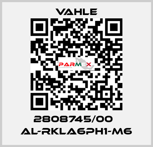 2808745/00    AL-RKLA6PH1-M6  Vahle