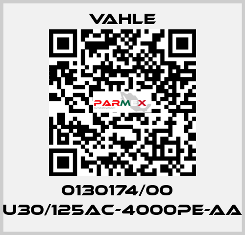 0130174/00    U30/125AC-4000PE-AA  Vahle