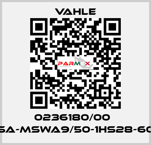 0236180/00    SA-MSWA9/50-1HS28-60  Vahle