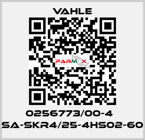 0256773/00-4    SA-SKR4/25-4HS02-60  Vahle