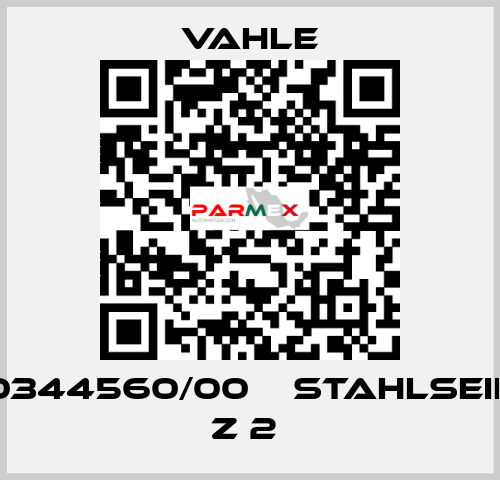 0344560/00    STAHLSEIL Z 2  Vahle