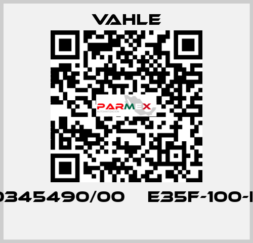 0345490/00    E35F-100-K  Vahle