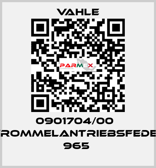 0901704/00    TROMMELANTRIEBSFEDER 965  Vahle