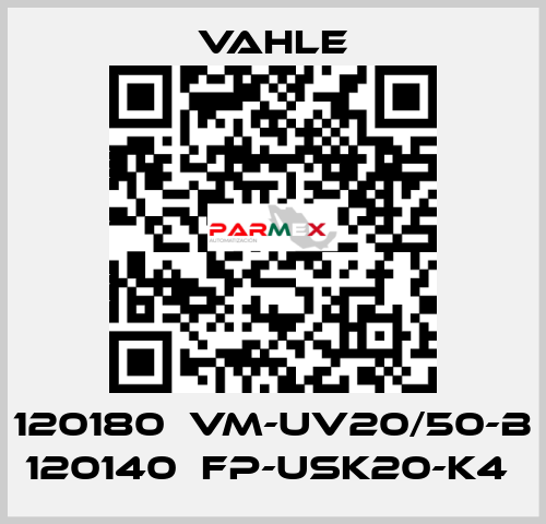 120180  VM-UV20/50-B 120140  FP-USK20-K4  Vahle