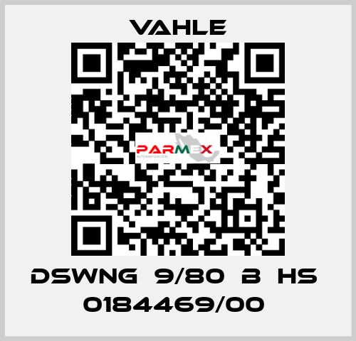 DSWNG  9/80  B  HS  0184469/00  Vahle