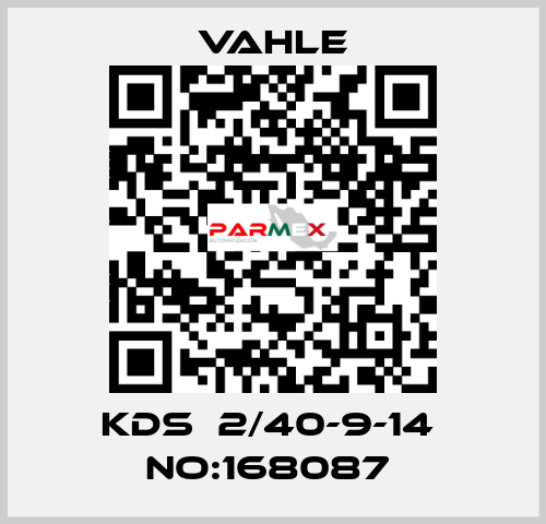 KDS  2/40-9-14  NO:168087  Vahle