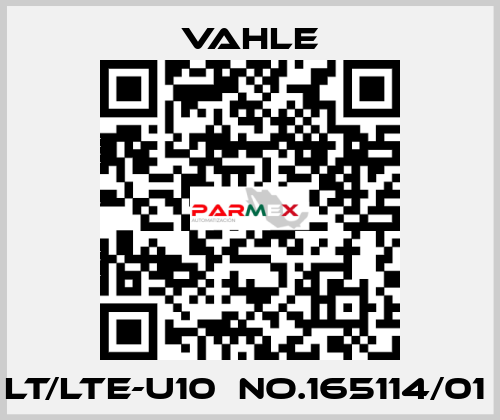 LT/LTE-U10  NO.165114/01  Vahle