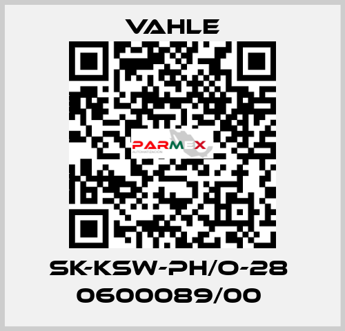 SK-KSW-PH/O-28  0600089/00  Vahle