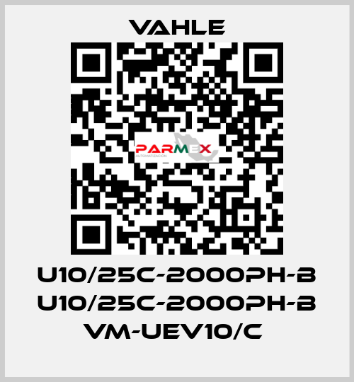 U10/25C-2000PH-B U10/25C-2000PH-B VM-UEV10/C  Vahle