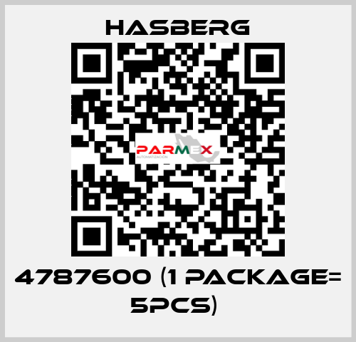 4787600 (1 Package= 5pcs)  Hasberg