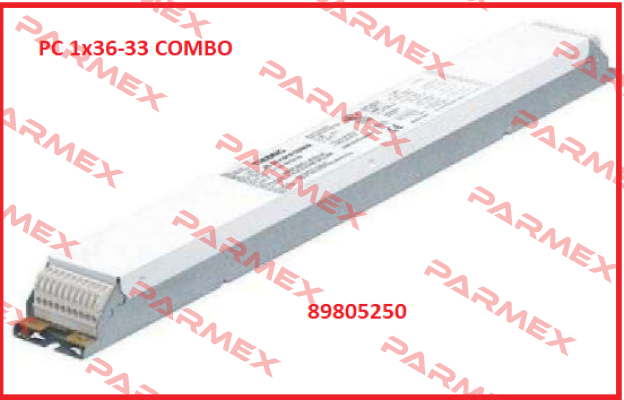 P/N: 89805250 Type: PC 1x36-33 COMBO Tridonic