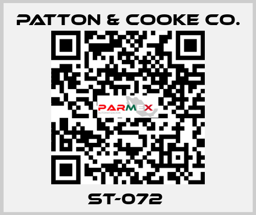 ST-072  Patton & Cooke Co.