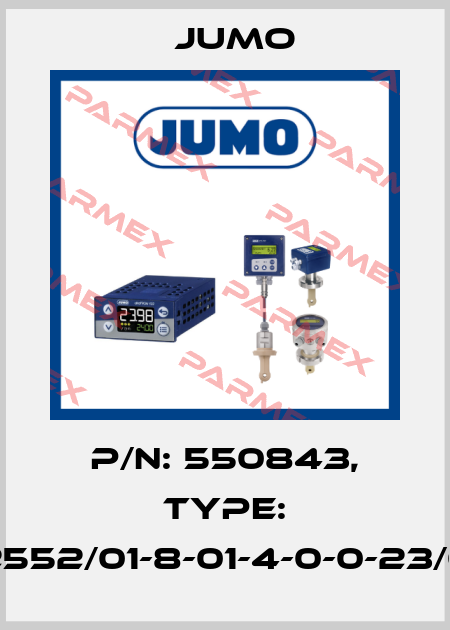 p/n: 550843, Type: 202552/01-8-01-4-0-0-23/000 Jumo