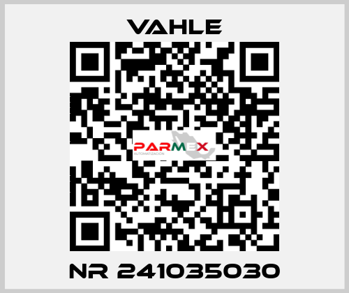 Nr 241035030 Vahle