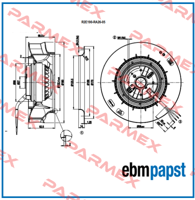 R2E190RA2605  EBM Papst