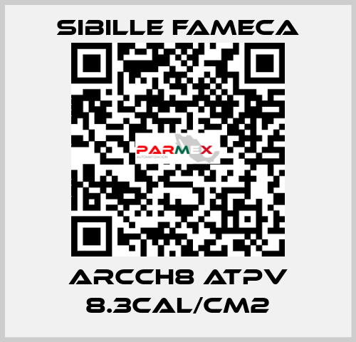 ARCCH8 ATPV 8.3CAL/CM2 Sibille Fameca