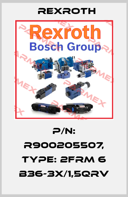 P/N: R900205507, Type: 2FRM 6 B36-3X/1,5QRV Rexroth