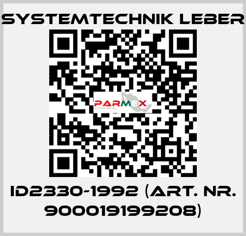 ID2330-1992 (art. nr. 900019199208) Systemtechnik LEBER