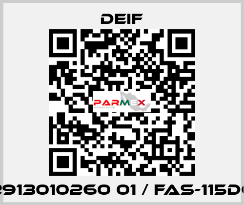 2913010260 01 / FAS-115DG Deif