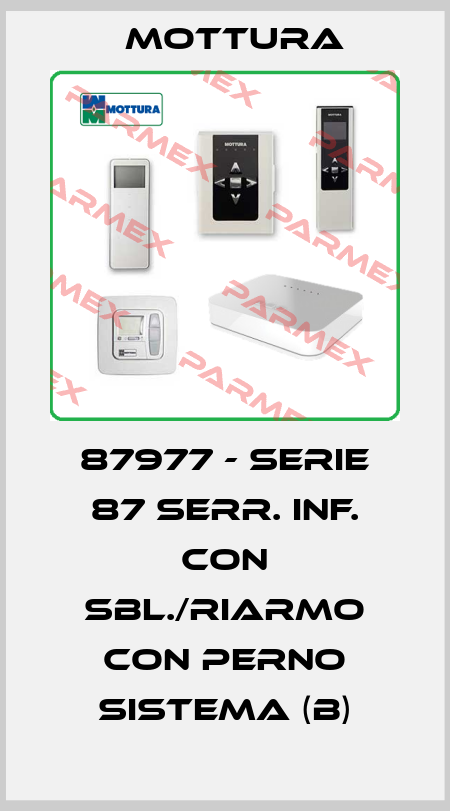 87977 - SERIE 87 SERR. INF. CON SBL./RIARMO CON PERNO SISTEMA (B) MOTTURA