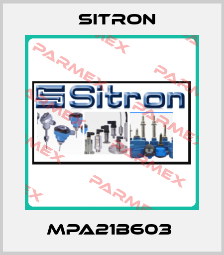 MPA21B603  Sitron