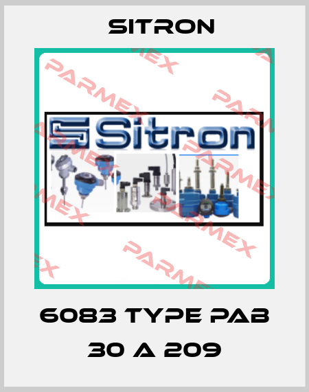 6083 Type PAB 30 A 209 Sitron