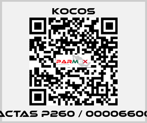 ACTAS P260 / 00006600 KoCoS