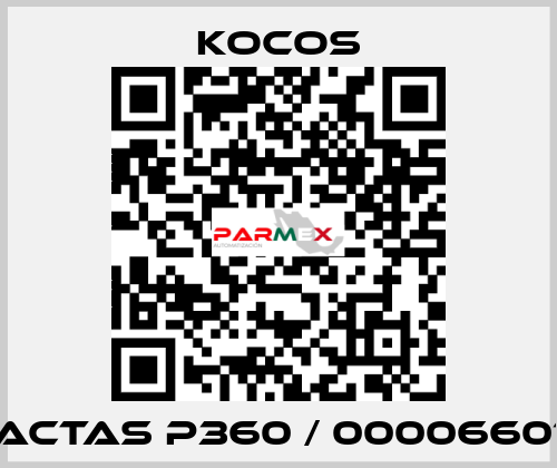 ACTAS P360 / 00006601 KoCoS