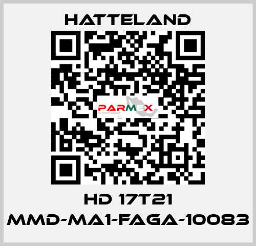 HD 17T21 MMD-MA1-FAGA-10083 HATTELAND