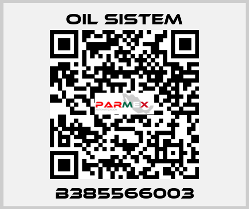 B385566003 Oil Sistem