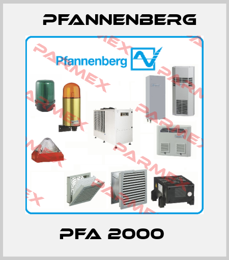 PFA 2000  Pfannenberg