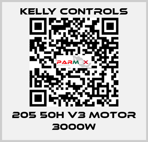 205 50H V3 Motor 3000W Kelly Controls