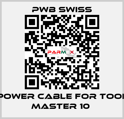 POWER CABLE FOR TOOL MASTER 10  PWB Swiss