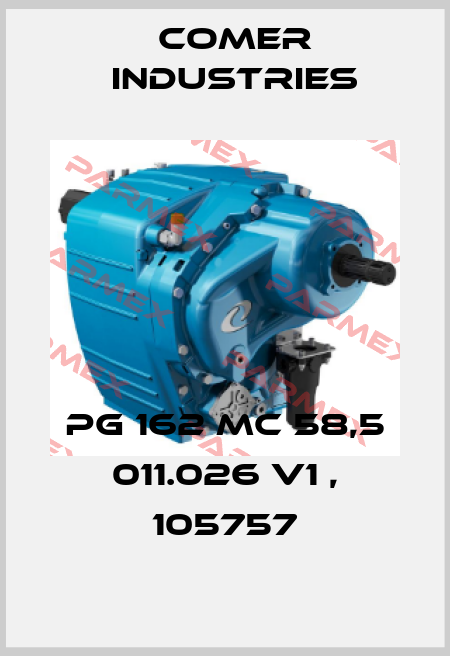 PG 162 MC 58,5 011.026 V1 , 105757 Comer Industries