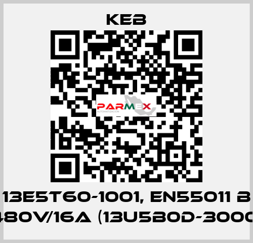 13E5T60-1001, EN55011 B 480V/16A (13U5B0D-3000) KEB