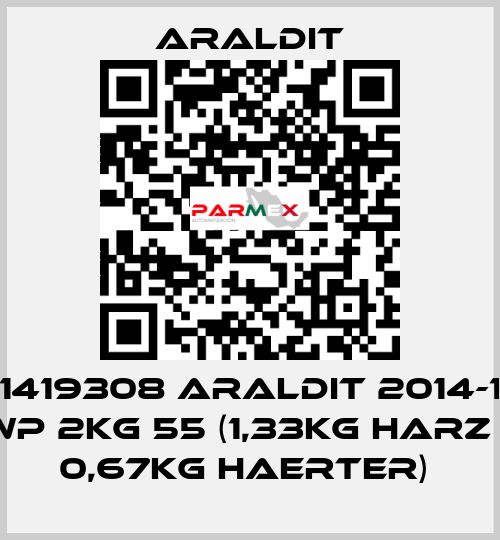 1419308 ARALDIT 2014-1 WP 2KG 55 (1,33KG HARZ + 0,67KG HAERTER)  Araldit