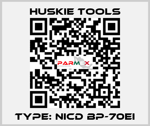 TYPE: Nicd BP-70EI Huskie Tools