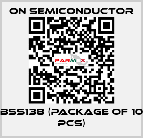 BSS138 (package of 10 pcs) On Semiconductor