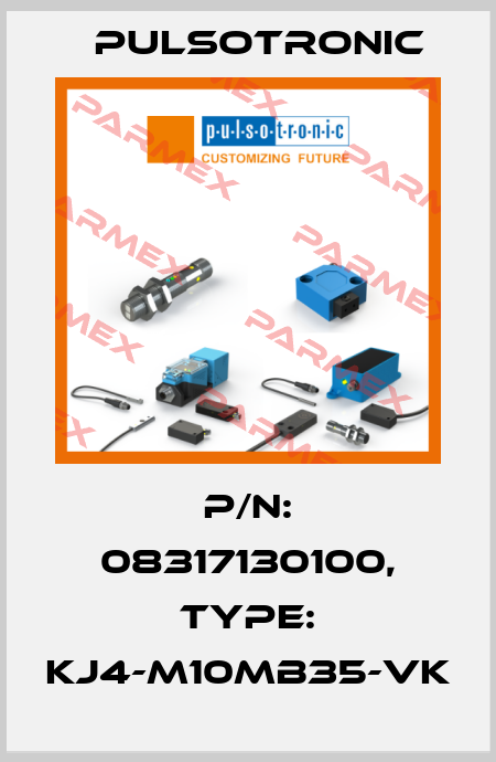 p/n: 08317130100, Type: KJ4-M10MB35-VK Pulsotronic