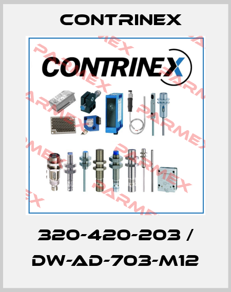 320-420-203 / DW-AD-703-M12 Contrinex