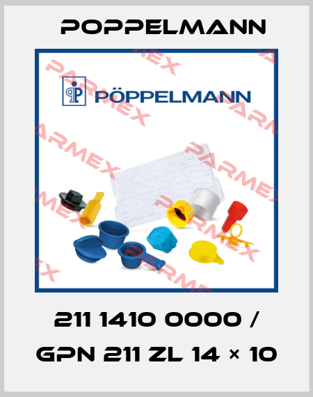 211 1410 0000 / GPN 211 ZL 14 × 10 Poppelmann