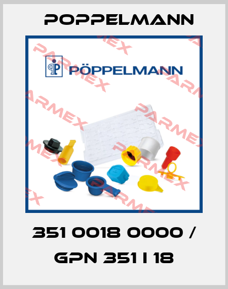 351 0018 0000 / GPN 351 I 18 Poppelmann
