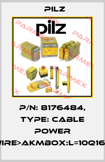 p/n: 8176484, Type: Cable Power DD4wire>AKMbox:L=10Q16BrSK Pilz