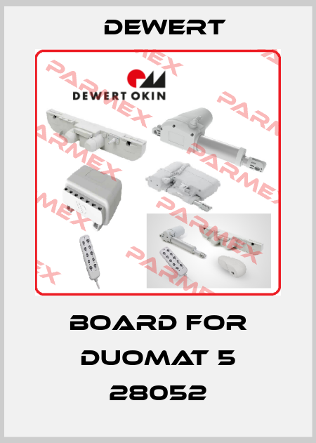 Board for DUOMAT 5 28052 DEWERT