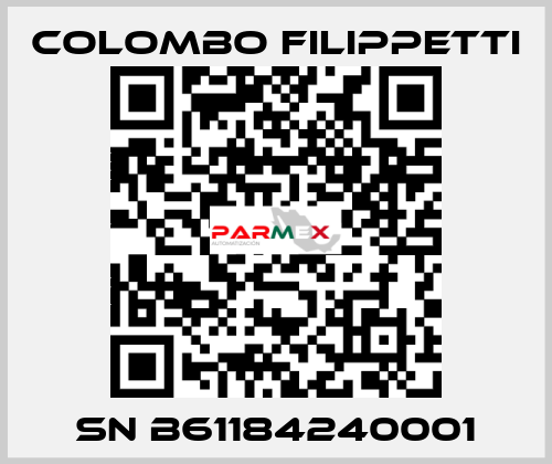 SN B61184240001 Colombo Filippetti